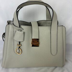 RADLEY LONDON Sloane Street Leather Shoulder Grab Handle Bag Purse Gray Satchel